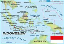 Indonesien Ferienhuser karte